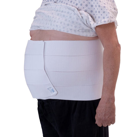 Abdominal Binder Dale® Large Hook and Loop Closure 46 to 62 Inch Waist Circumference 12 Inch Height Adult - BeHope