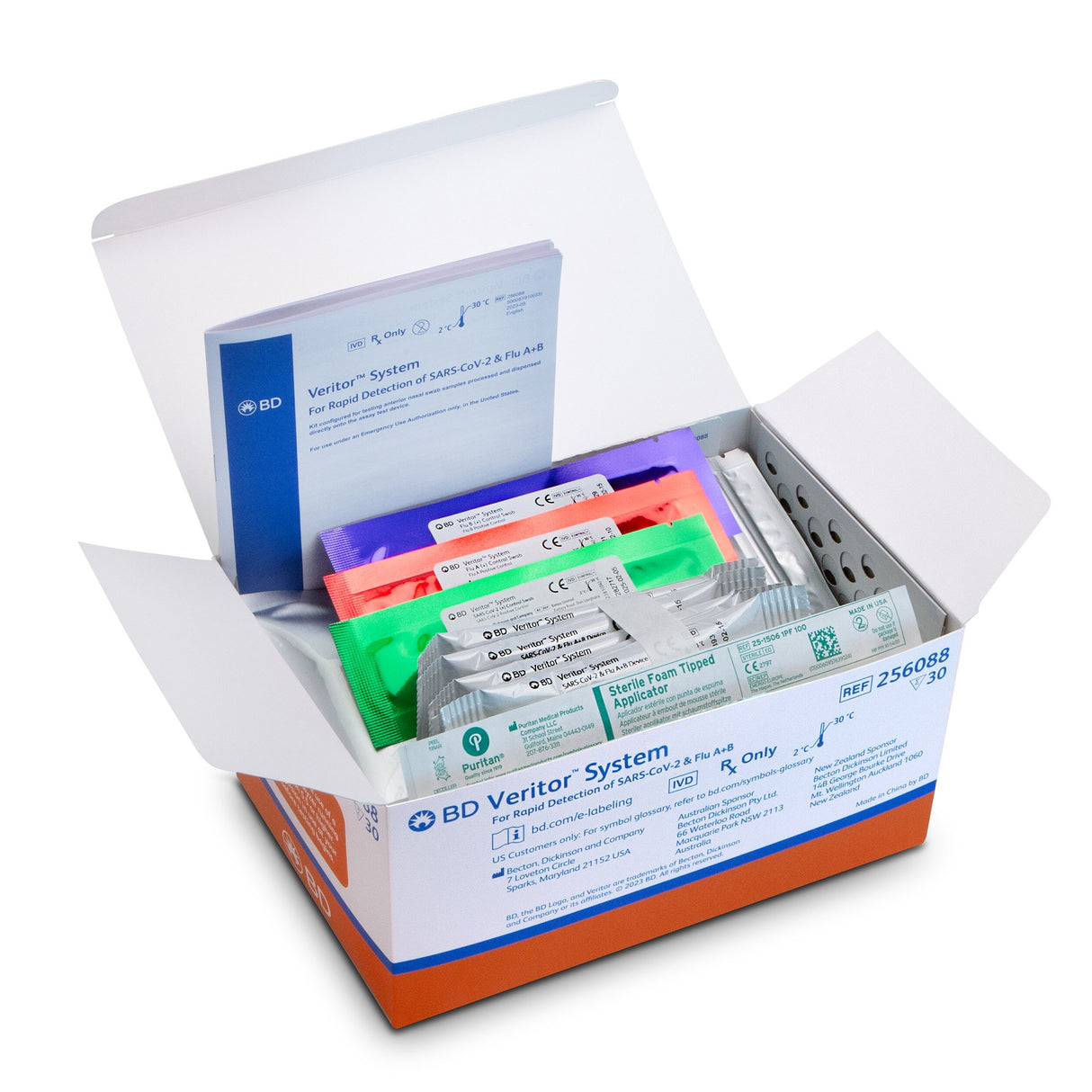 BD Veritor System Rapid Respiratory Test SARS-CoV-2 Flu A B CLIA Waived - BeHope