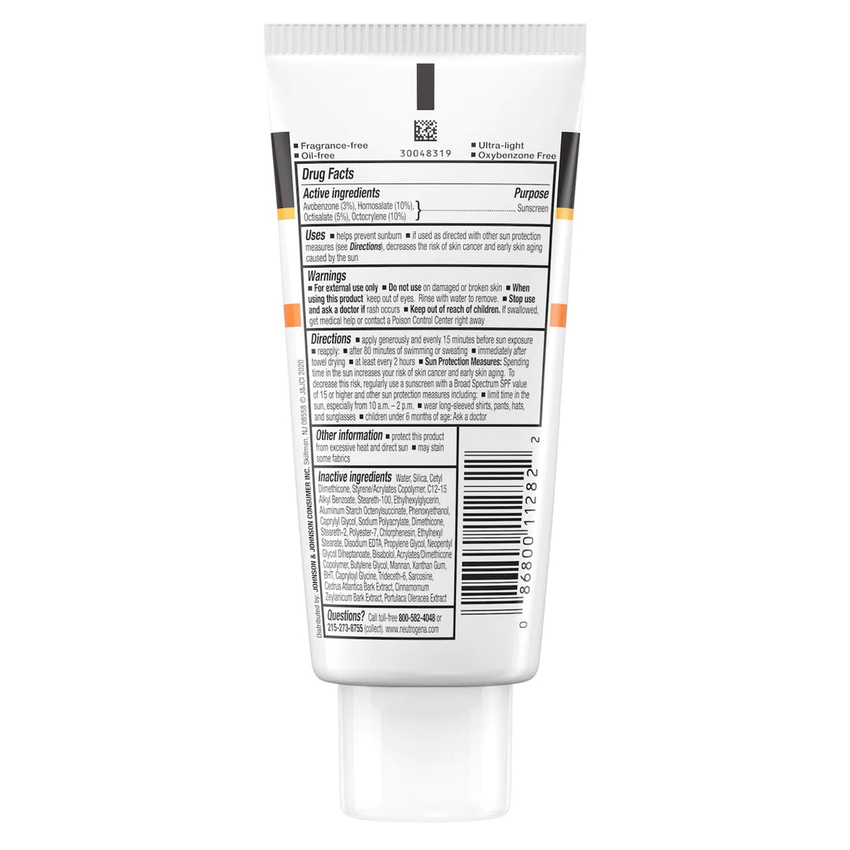 Sunscreen Neutrogena® Clear Face SPF 50 Lotion 3 oz. Tube - BeHope