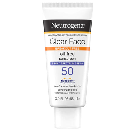 Sunscreen Neutrogena® Clear Face SPF 50 Lotion 3 oz. Tube - BeHope