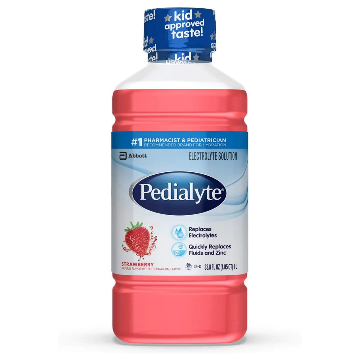 Oral Electrolyte Solution Pedialyte® Classic Strawberry Flavor 33.8 oz. - BeHope