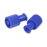 Dual Function Syringe Cap McKesson Blue, Dual Capacity, Sterile - BeHope
