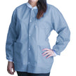 Lab Jacket FitMe™ Ceil Blue Medium Hip Length 3-Layer SMS Disposable - BeHope