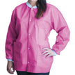 Lab Coat FitMe™ Raspberry Pink Medium Knee Length 3-Layer SMS Disposable - BeHope