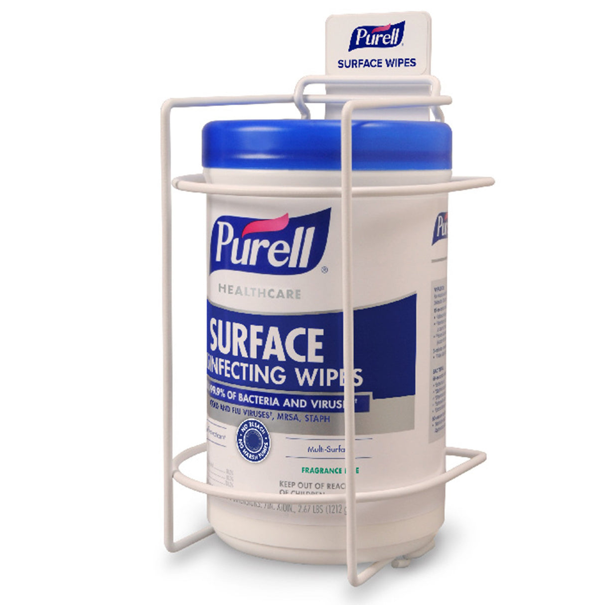 Surface Disinfectant Cleaner Purell® Healthcare Premoistened Alcohol Based Manual Pull Wipe 110 Count Canister Unscented NonSterile - BeHope