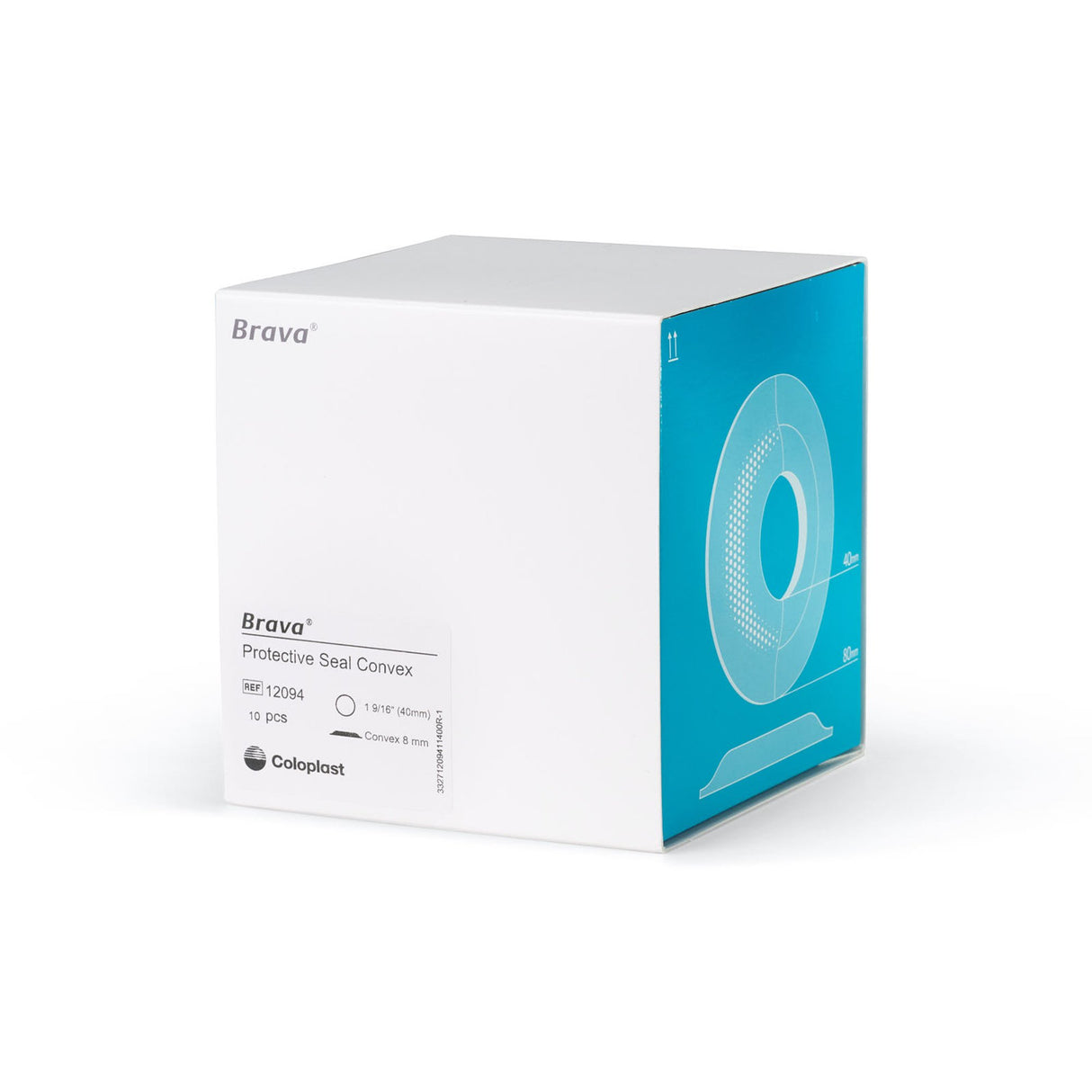 Ostomy Seal Brava® Convex, Starter Hole 1-9/16 Inch (40mm) - BeHope