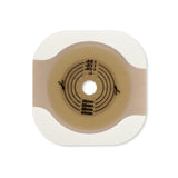 Ostomy Barrier New Image™ Flat CeraPlus™ Precut, Extended Wear Adhesive Tape Borders 2-1/4 Inch Flange Red Code 1-3/8 Inch Opening - BeHope