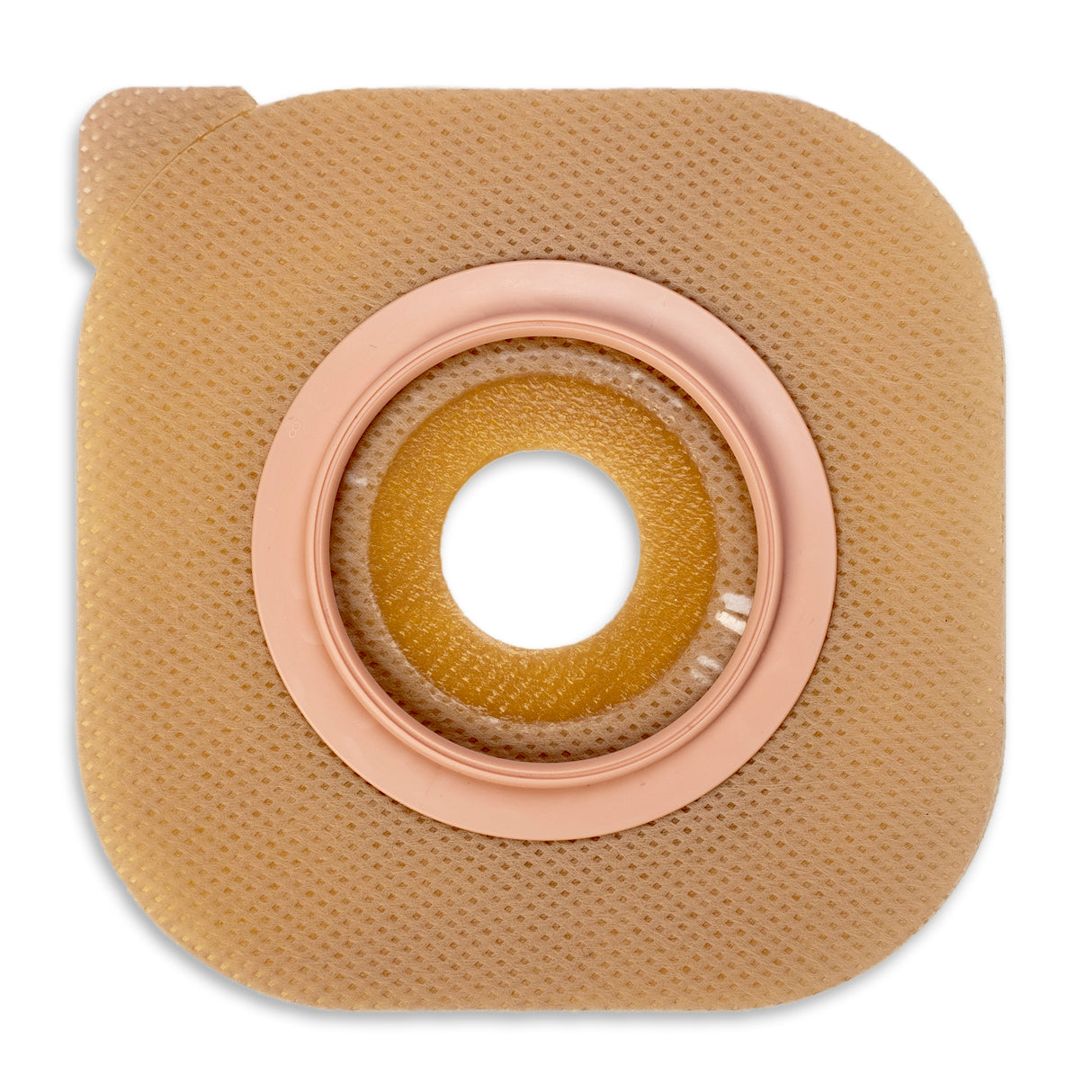Ostomy Barrier New Image™ Flat CeraPlus™ Precut, Extended Wear Without Tape 1-3/4 Inch Flange Green Code 7/8 Inch Opening - BeHope