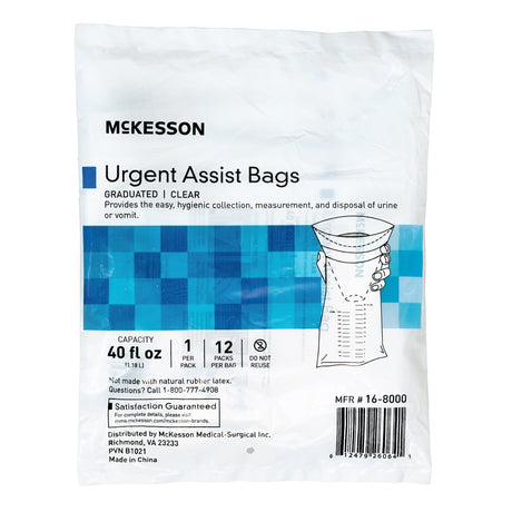 Emesis Bag Mckesson Urgent Assist for Vomit and Urine - BeHope