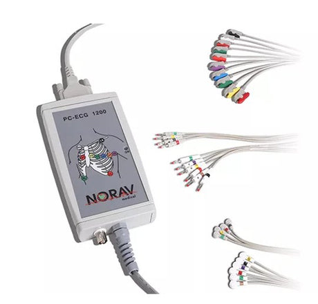 Electrocardiograph Norav 1200hr with Automatic Arrhythmia Detection - BeHope