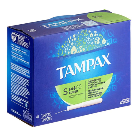 Tampon Tampax® Super Absorbency Cardboard Applicator Individually Wrapped - BeHope