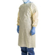 Protective Procedure Gown Precept® One Size Fits Most Yellow NonSterile AAMI Level 2 Disposable - BeHope