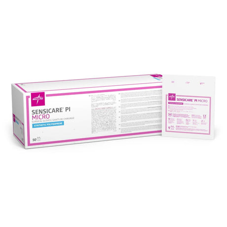 Surgical Glove SensiCare® PI Micro Size 8.5 Sterile Polyisoprene Standard Cuff Length Smooth Cream Chemo Tested - BeHope