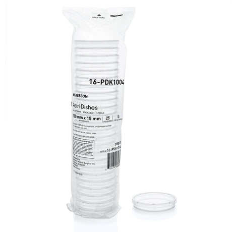 McKesson Polystyrene Petri Dish with Clear Lid - BeHope