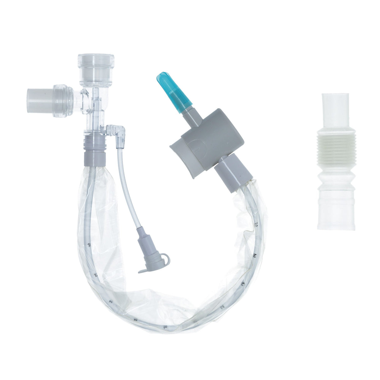 Closed Suction Catheter Ballard® Trach Care® Tracheostomy Double Swivel Elbow Sterile - BeHope