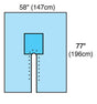 Orthopedic Drape Split Drape 77 W X 120 L Inch Sterile - BeHope