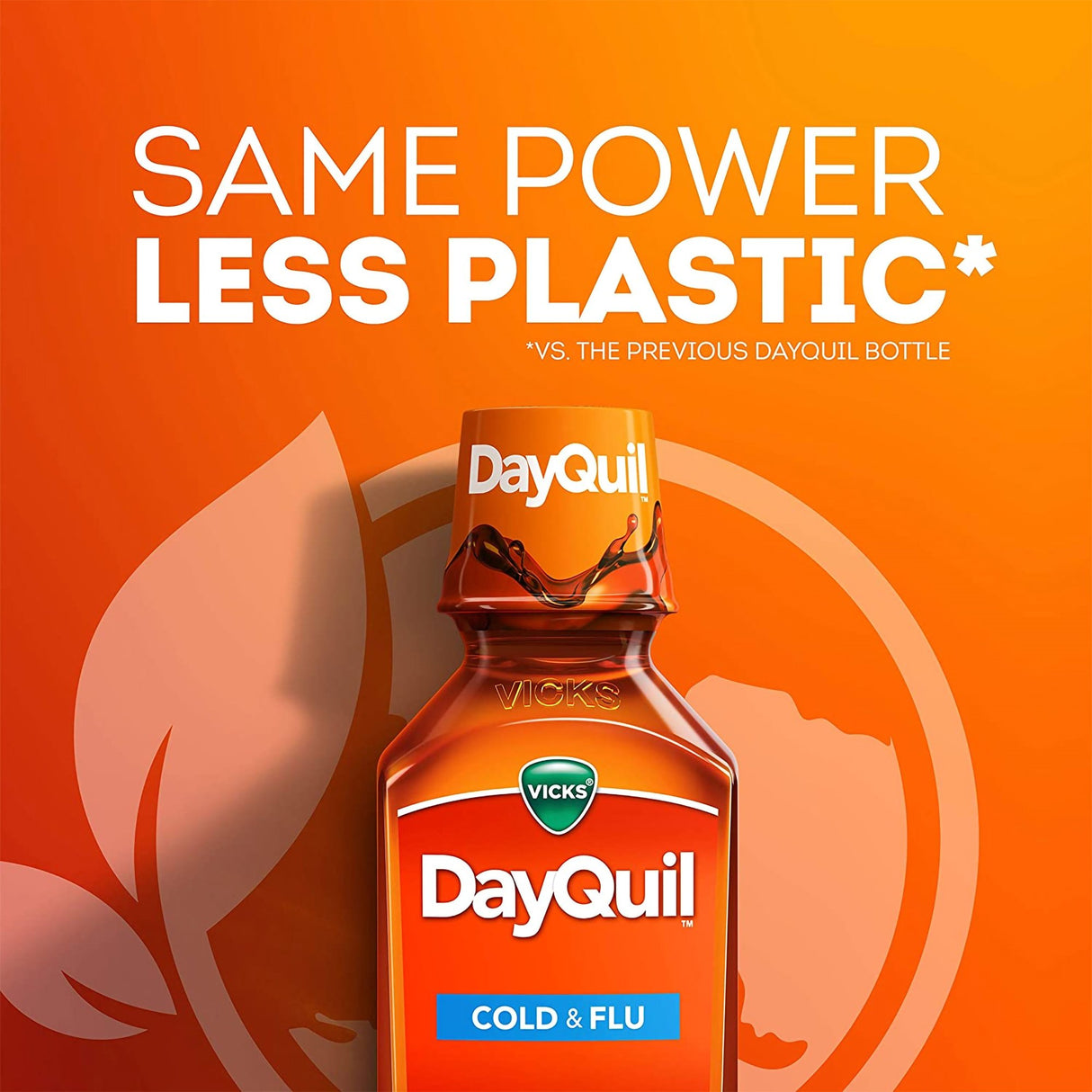 Cold and Cough Relief DayQuil® Cold & Flu 325 mg - 10 mg - 5 mg / 15 mL Strength Liquid 8 oz. - BeHope