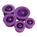 Enteral Bottle Adapter with ENFit Connector Size 4, 24 to 26 mm, Purple, Sterile, Single Use - BeHope
