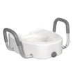 Premium Plastic, Raised, Elongated Toilet Seat with Lock -BeHope
