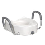 Premium Plastic, Raised, Elongated Toilet Seat with Lock -BeHope