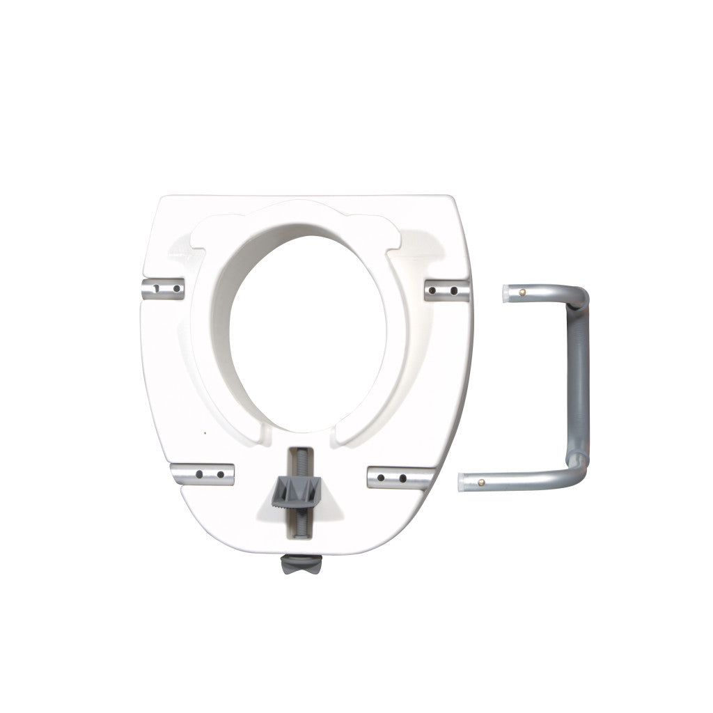 Premium Plastic, Raised, Elongated Toilet Seat with Lock -BeHope