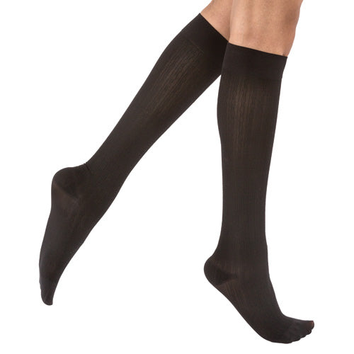 Chaussettes hautes Jobst SoSoft 8-15 mmHg, noires, taille M, 1/paire
