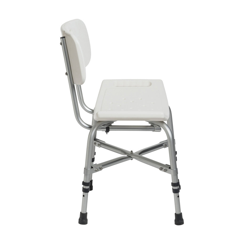 Deluxe Bariatric Shower Chair with Cross-Frame Brace -BeHope