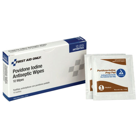 Povidone Iodine Prep Pads First Aid Only Antiseptic Wound Care - BeHope