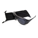 Sunglasses Solar Shield® Lite Fits Over Fit Over Polycarbonate Lens Black Frame Over Ear - BeHope