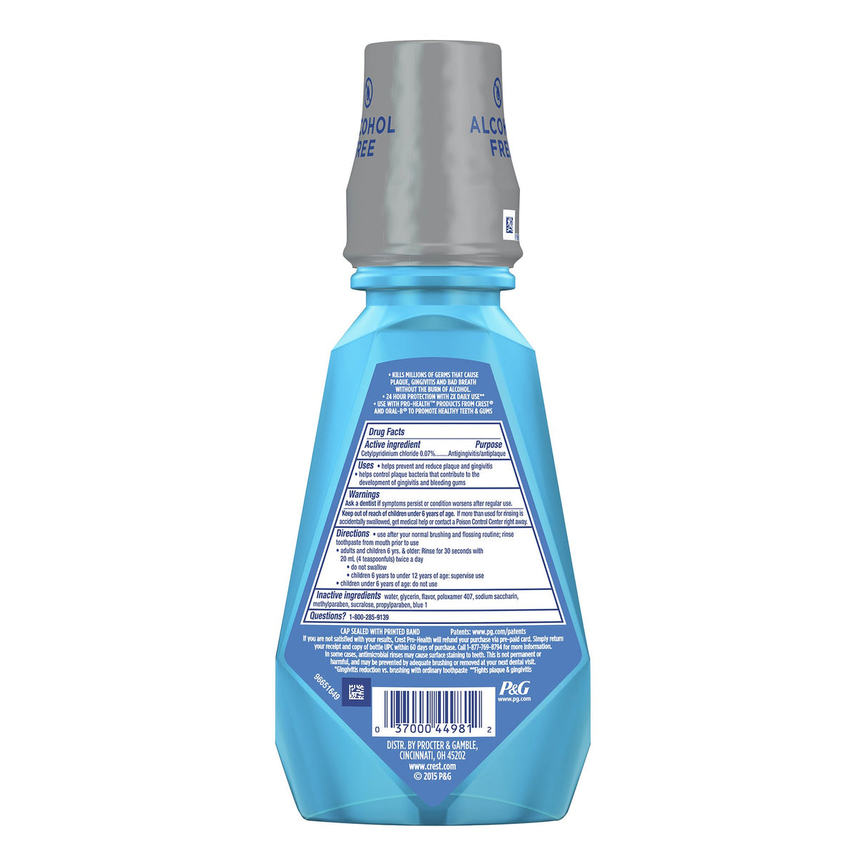 Mouthwash Crest® Pro-Health® 500 mL Clean Mint Flavor - BeHope