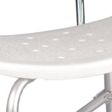 Mckesson Bariatric Cross-Braced Aluminum Bath Bench with Removable Back - BeHope