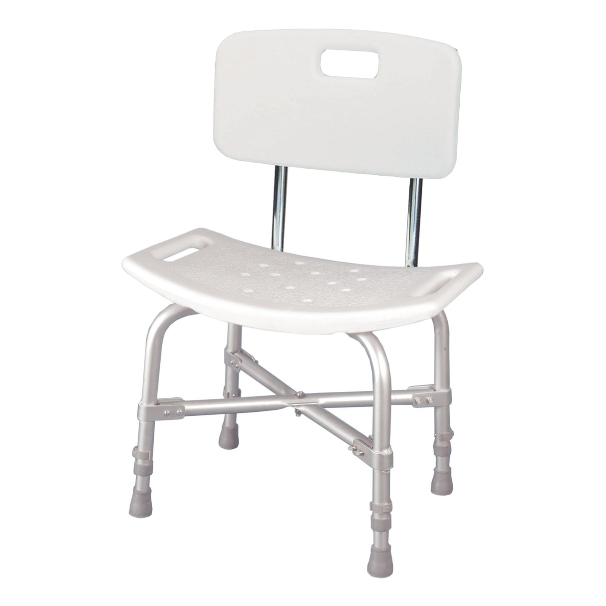 Mckesson Bariatric Cross-Braced Aluminum Bath Bench with Removable Back - BeHope