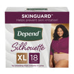 Absorbent Underwear Depend® Silhouette® Waistband Style Adult X-Large Female Disposable Heavy Absorbency - BeHope