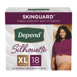 Absorbent Underwear Depend® Silhouette® Waistband Style Adult X-Large Female Disposable Heavy Absorbency - BeHope