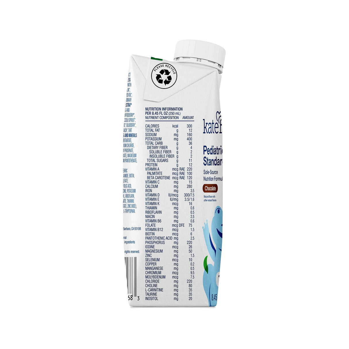Pediatric Oral Supplement Kate Farms Standard Organic Pea Protein Liquid - BeHope