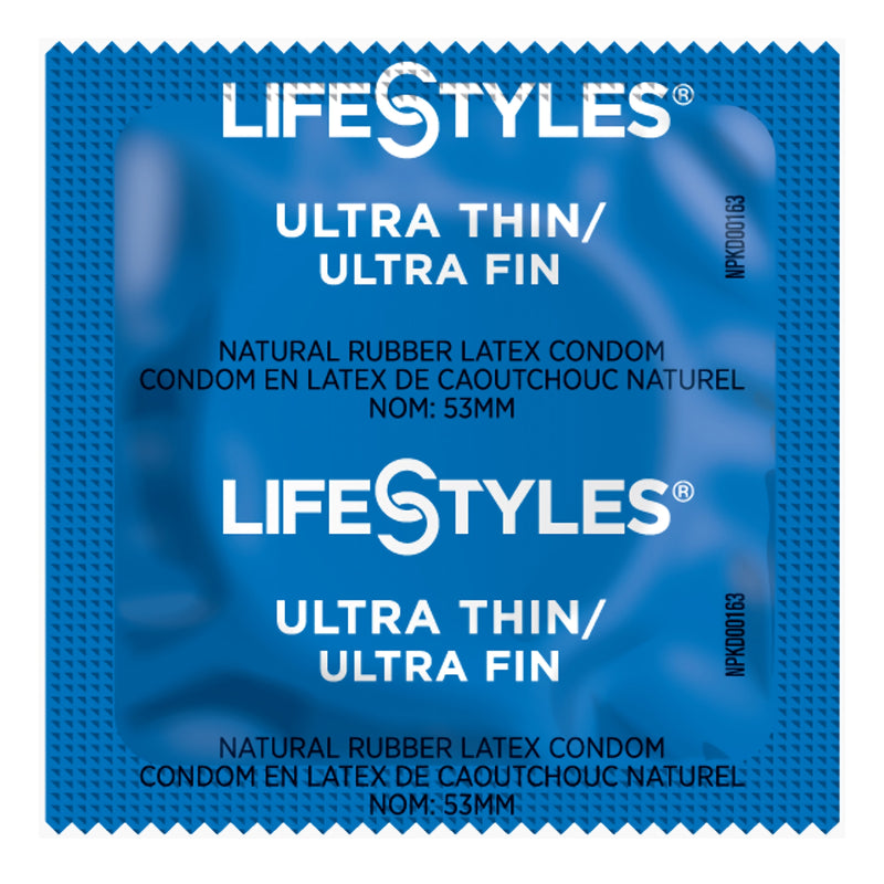 Condom Lifestyles® Ultra Thin Lubricated for Heightened Sensitivity and Protection - BeHope
