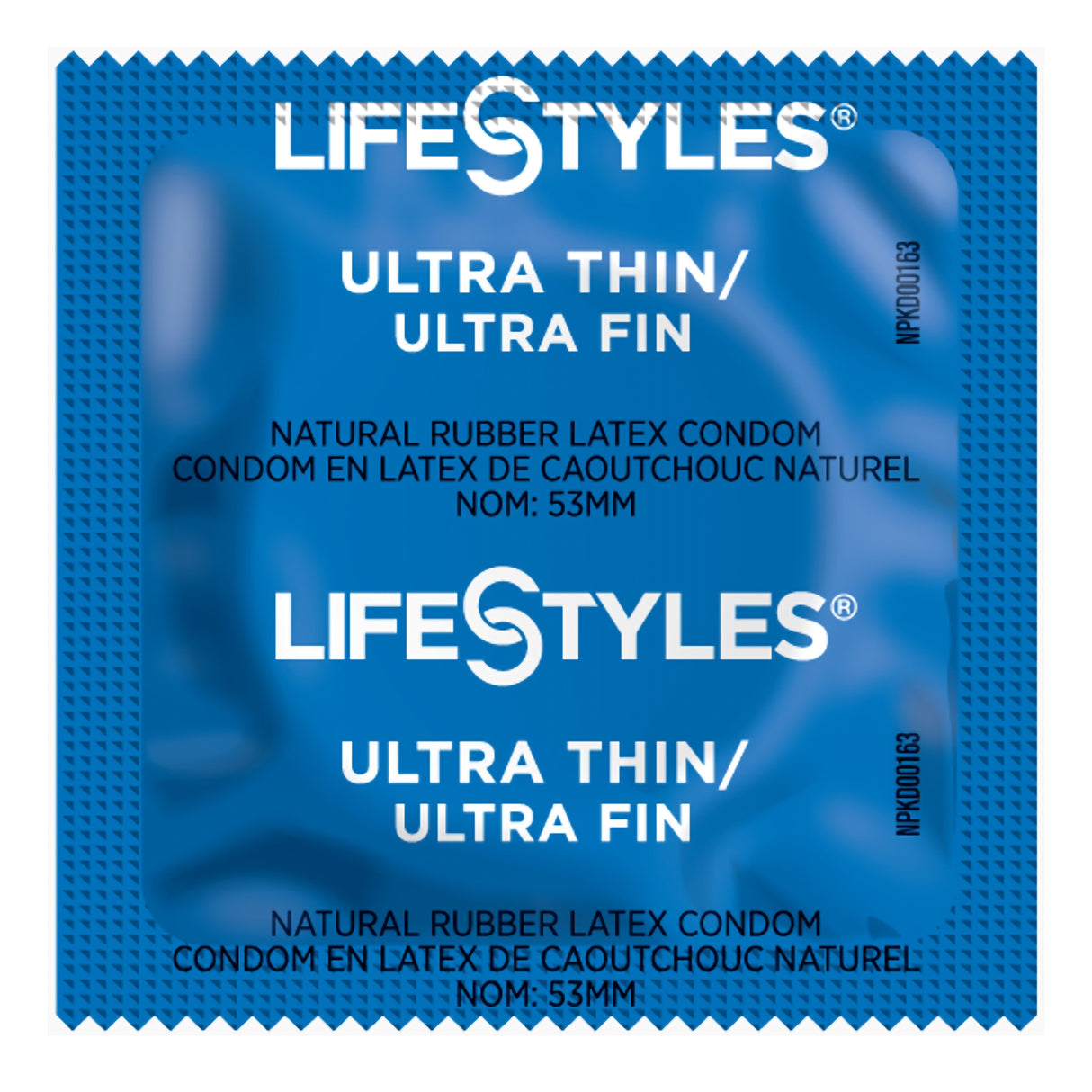 Condom Lifestyles® Ultra Thin Lubricated One Size Fits Most 1,008 per Case - BeHope