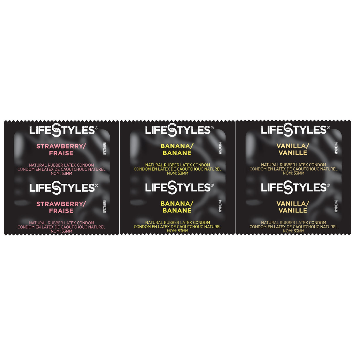 Condom Lifestyles® Assorted Flavors Lubricated One Size Fits Most 1,008 per Case - BeHope