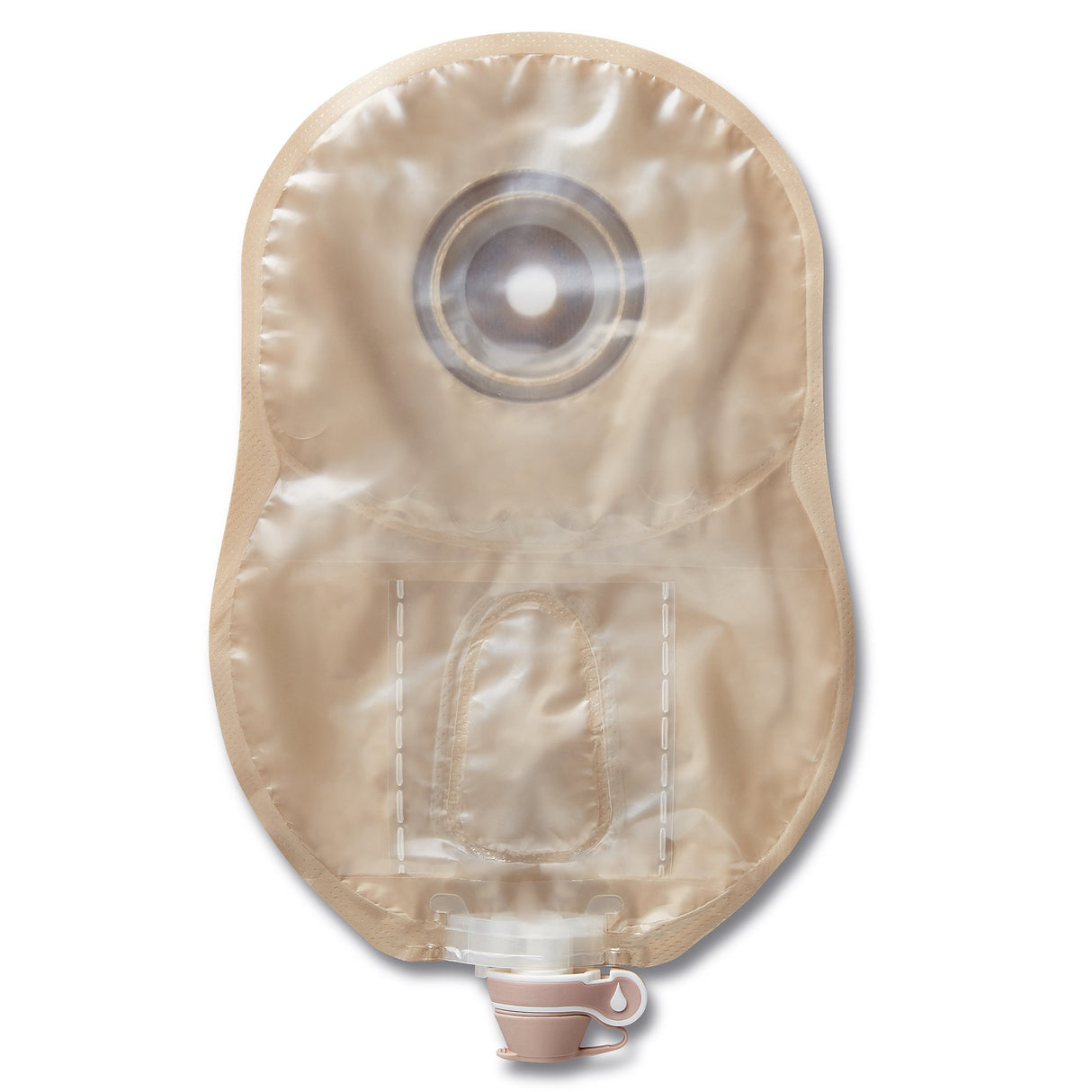 Urostomy Pouch Premier™ One-Piece System 9 Inch Length Convex, Pre-Cut Up to 1-1/2 Inch Stoma Drainable - BeHope