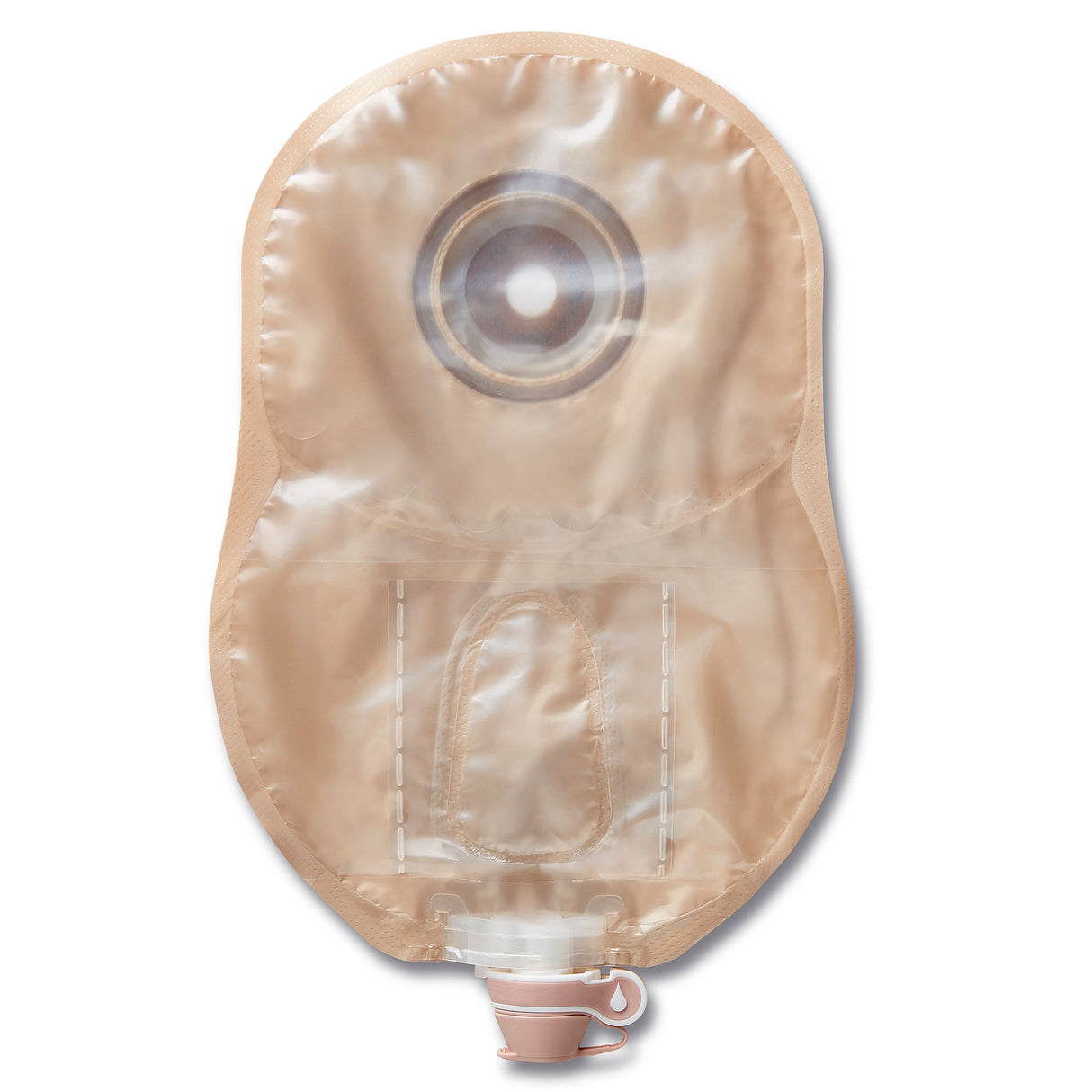 Urostomy Pouch Premier™ One-Piece System 9 Inch Length Convex, Pre-Cut 1 Inch Stoma Drainable - BeHope