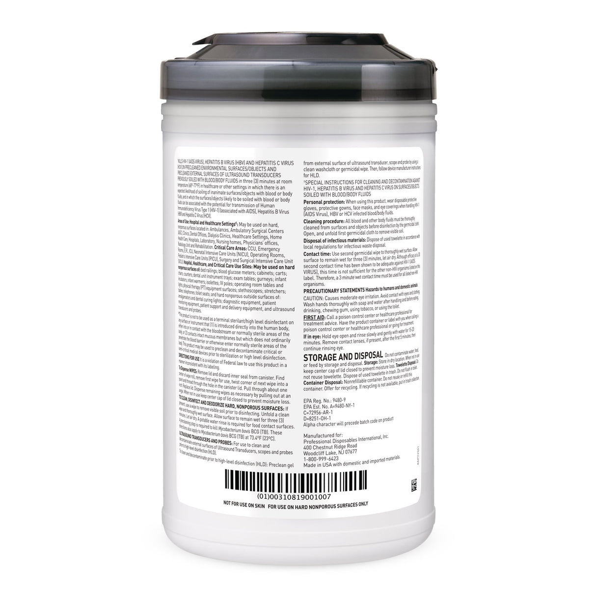 Surface Disinfectant Cleaner Wipes Sani-cloth® AF3 Broad Spectrum - BeHope