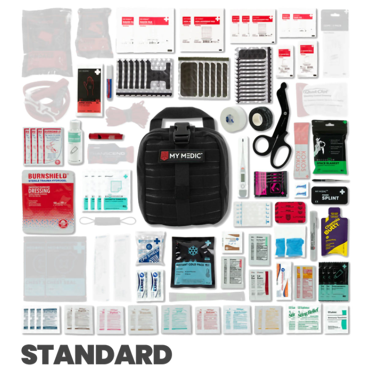 First Aid Kit My Medic™ MYFAK Standard Black Nylon Bag - BeHope