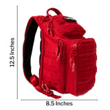 First Aid Kit My Medic™ RECON Standard Red Nylon Backpack - BeHope