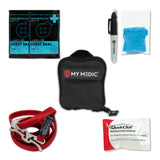 First Aid Kit My Medic™ Everyday Carry Black Rubber Case - BeHope