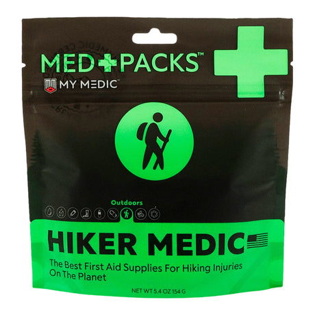 First Aid Kit My Medic™ MED PACKS Hiker Medic Plastic Pouch - BeHope