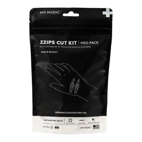 First Aid Kit My Medic™ MED PACKS ZZIPS Cut Kit Plastic Pouch - BeHope