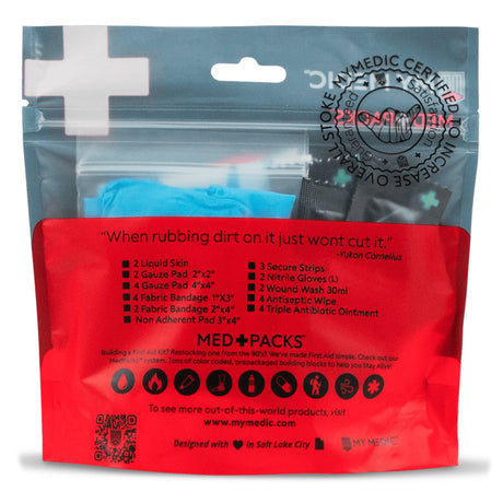 First Aid Kit My Medic™ MED PACKS Cuts and Scrapes Pouch - BeHope
