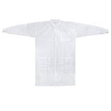 Lab Coat McKesson White Small / Medium Knee Length Spunbond Polypropylene Disposable - BeHope