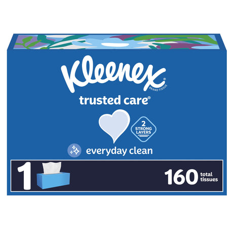 Facial Tissue Kleenex® Trusted Care® White 3.469 X 4-3/4 Inch 160 Count - BeHope