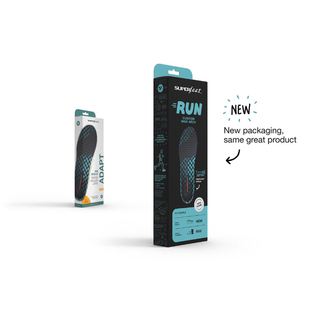 Insole Superfeet® Run Max Full Length for Cushioned Running Support - BeHope